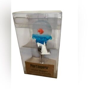 Pier 1 Imports Fish Bowl Bubble Bottle Topper NIB